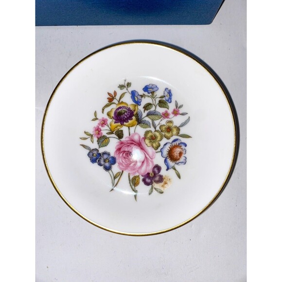Royal Worcester Bone China Floral Trinket Dishes and Container/Vase - Picture 9 of 12